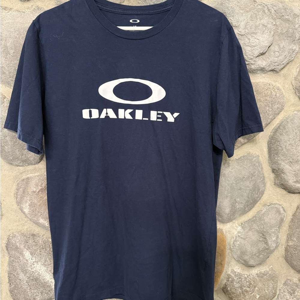 Oakley Men's Dark Blue Graphic Tee
